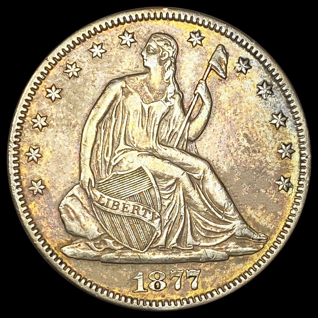 1877 Seated Liberty Half Dollar CLOSELY UNC (1 of 2)