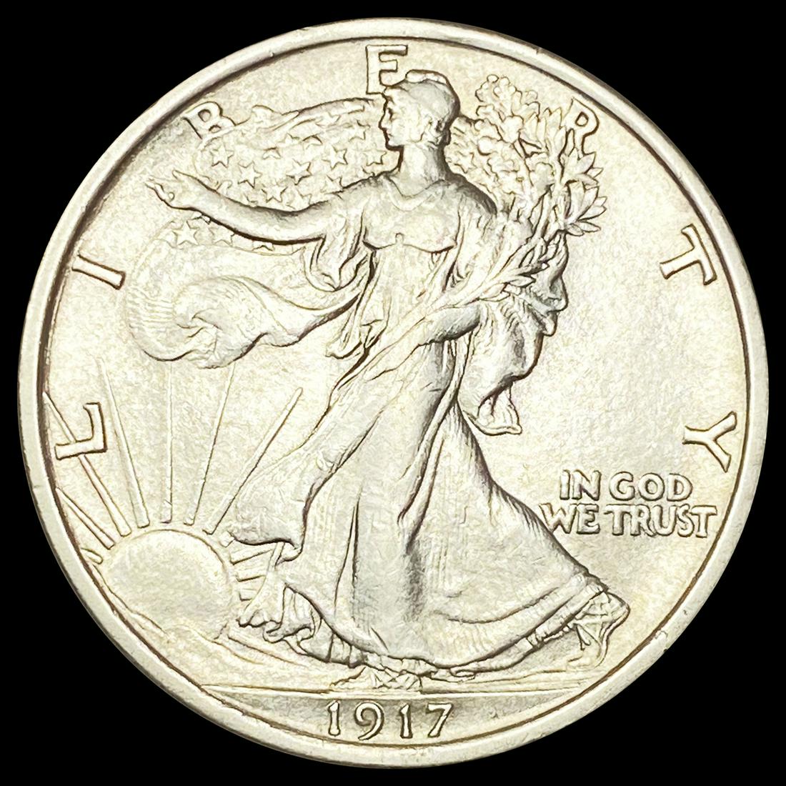 1917 Walking Liberty Half Dollar CLOSELY UNC (1 of 2)