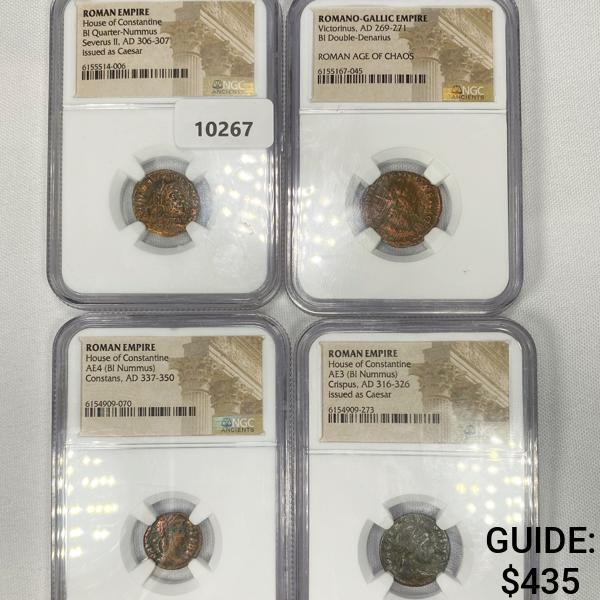 269-350 AD Roman Empire Ancient Coins NGC-GRADED (1 of 2)