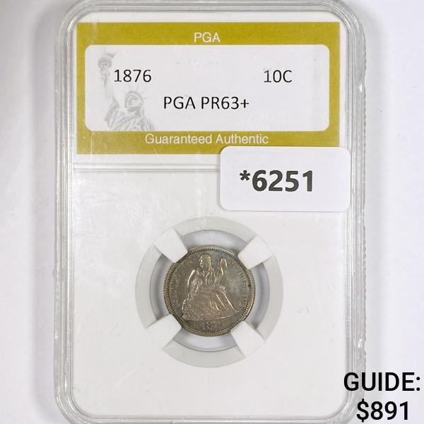 1876 Seated Liberty Dime PGA-PR63+ (1 of 2)