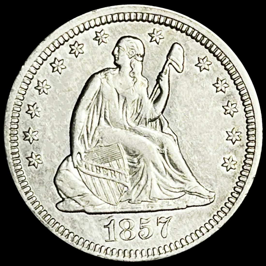 1857 Seated Liberty Quarter UNCIRCULATED (1 of 2)