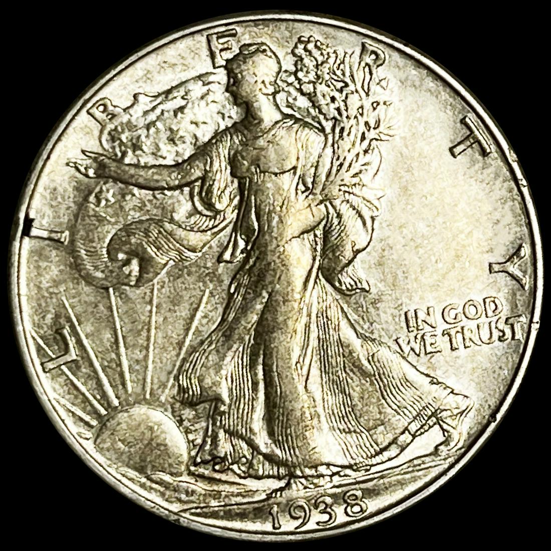 1938-D Walking Liberty Half Dollar CLOSELY UNC (1 of 2)