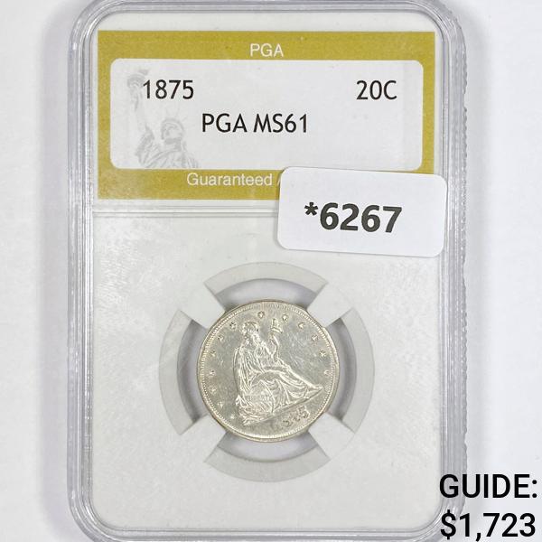 1875 Twenty Cent Piece PGA-MS61 (1 of 2)