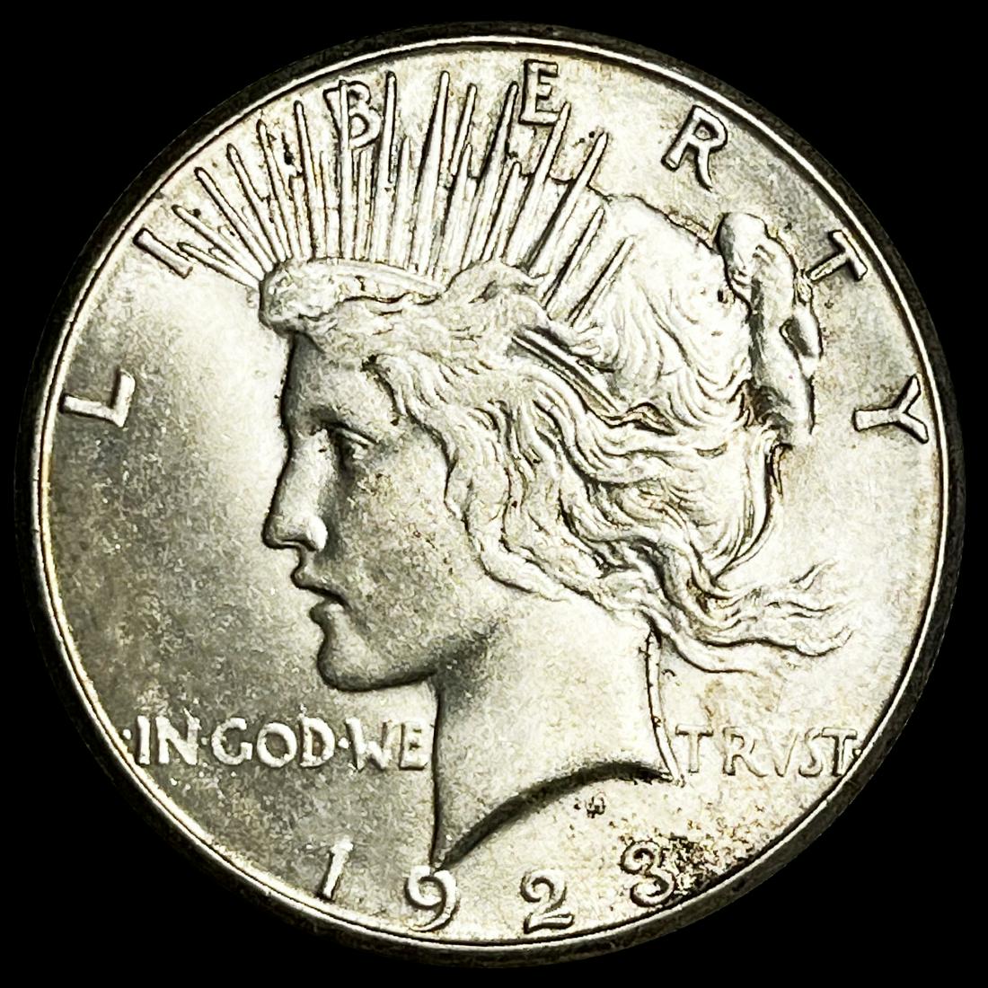 1923-S Silver Peace Dollar CLOSELY UNCIRCULATED (1 of 2)