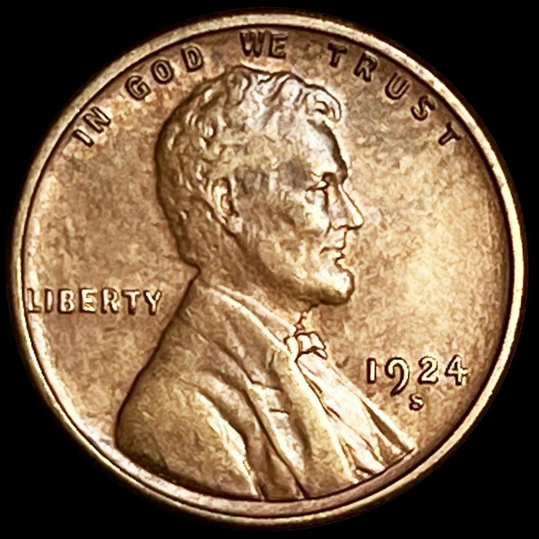 1924-S Wheat Cent NEARLY UNCIRCULATED (1 of 2)