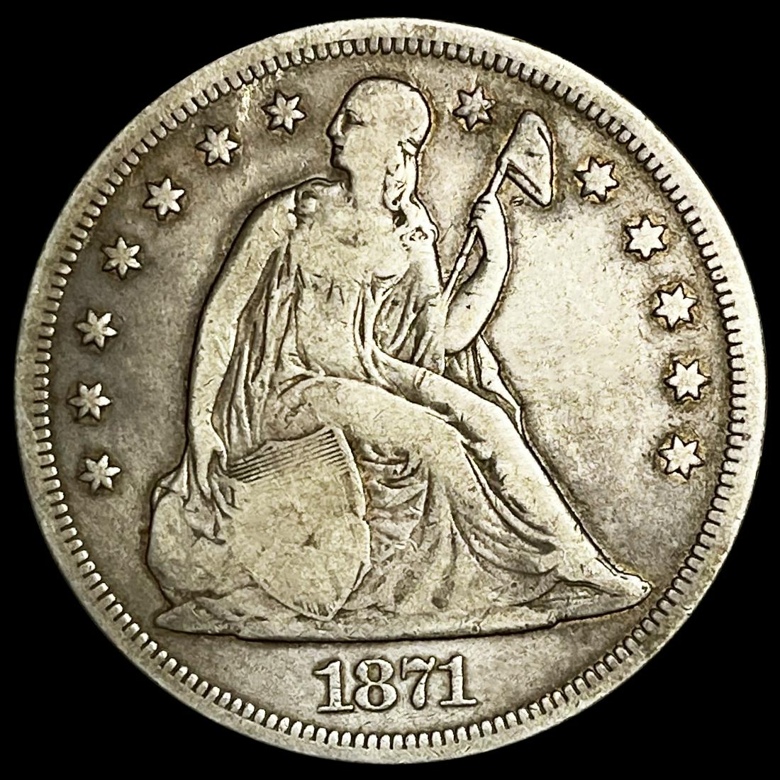1871 Silver Trade Dollar LIGHTLY CIRCULATED (1 of 2)
