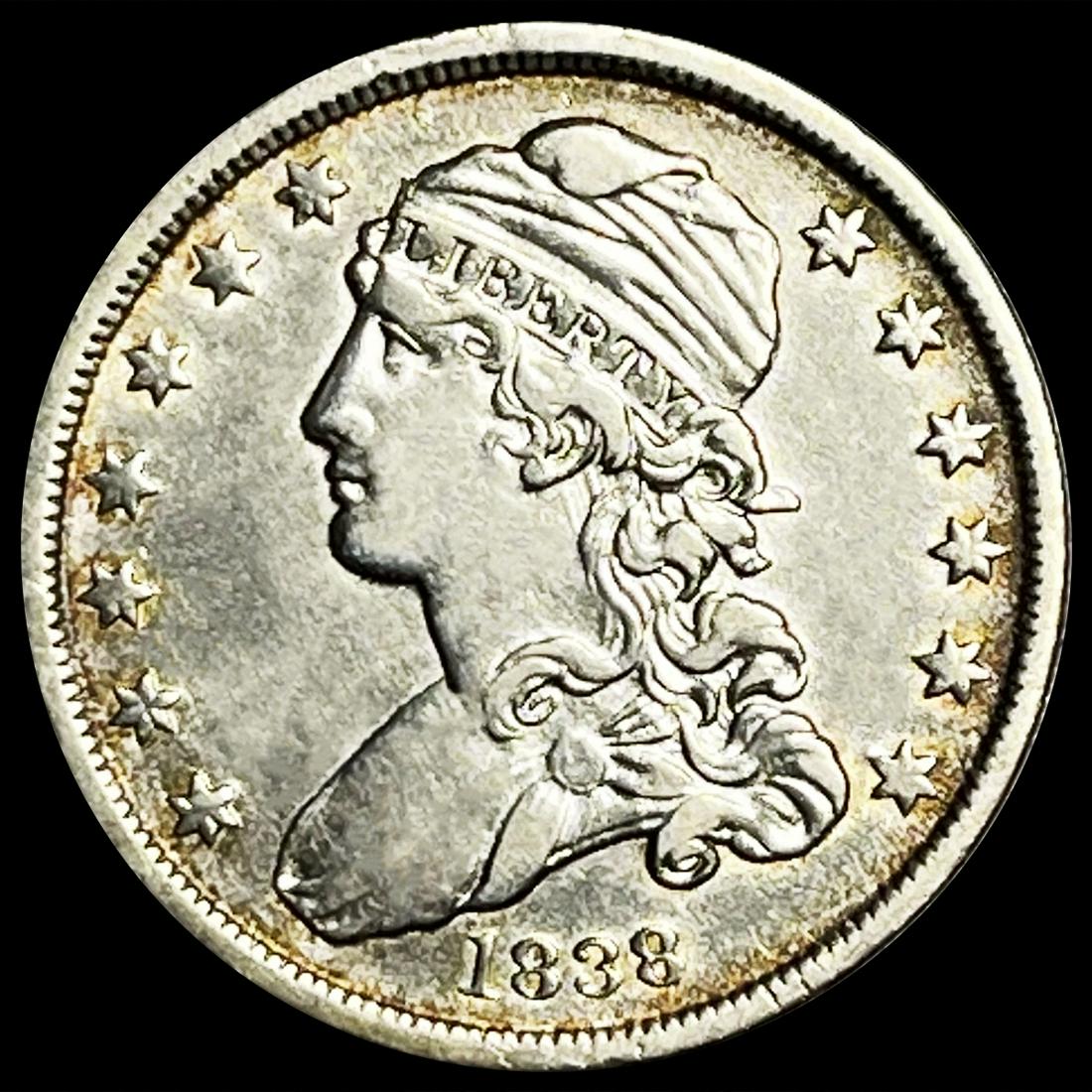 1838 Capped Bust Quarter CLOSELY UNCIRCULATED (1 of 2)