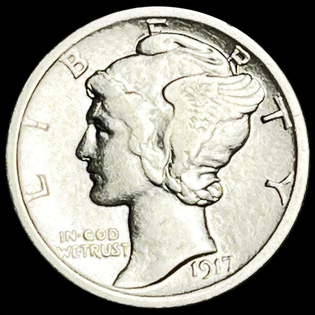 1917-D Mercury Dime CLOSELY UNCIRCULATED (1 of 2)