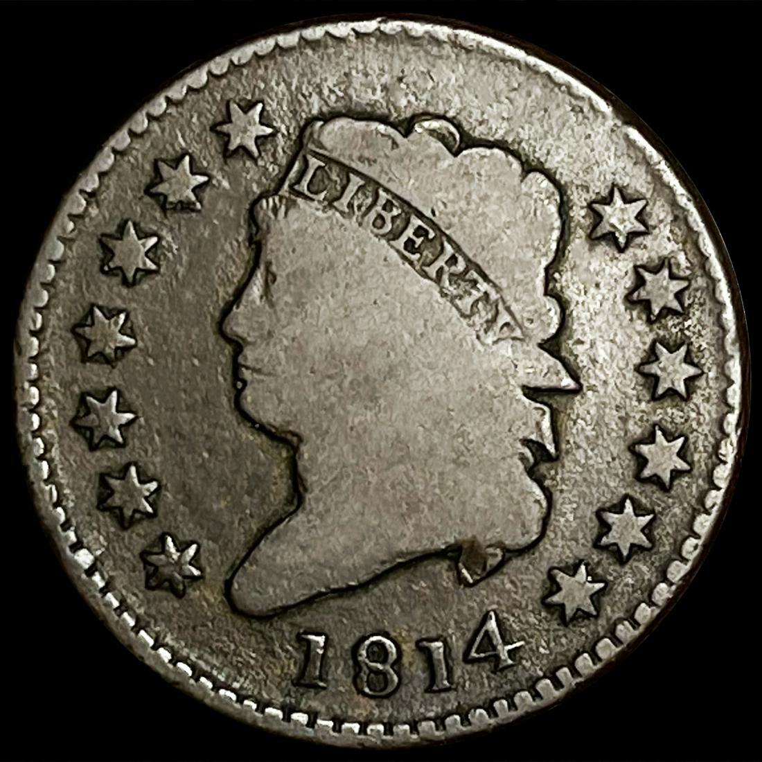 1814 Large Cent NICELY CIRCULATED (1 of 2)