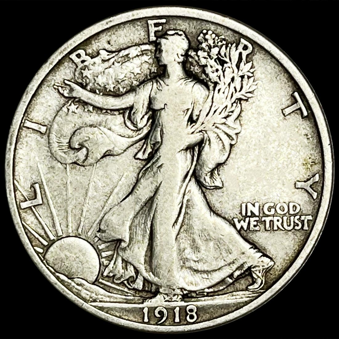 1918-D Walking Liberty Half Dollar NICELY CIRC (1 of 2)