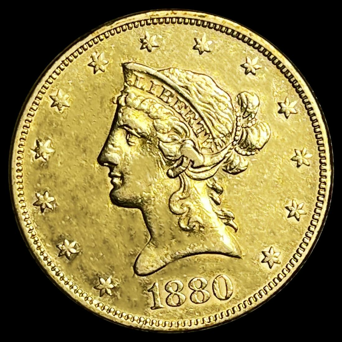 1880 $10 Gold Eagle CLOSELY UNCIRCULATED (1 of 2)