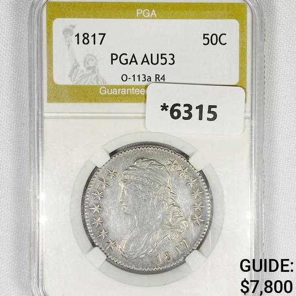 1817 Capped Bust Half Dollar PGA-AU53 O-113a R4 (1 of 2)