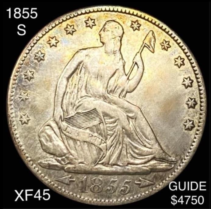 1855-S Seated Half Dollar LIGHTLY CIRCULATED (1 of 2)