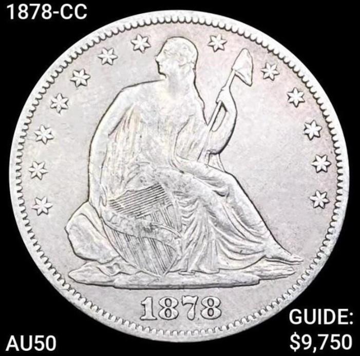 1878-CC Seated Liberty Half Dollar HIGH GRADE (1 of 2)
