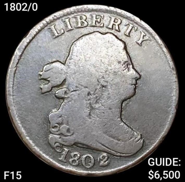 1802/0 Draped Bust Half Cent LIGHT CIRC (1 of 2)
