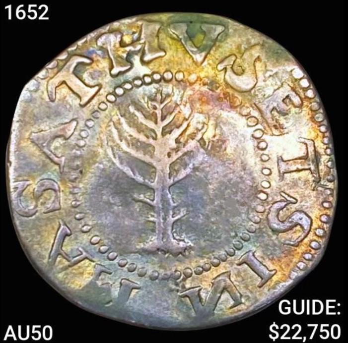 1652 Pinetree Schilling HIGH GRADE (1 of 2)