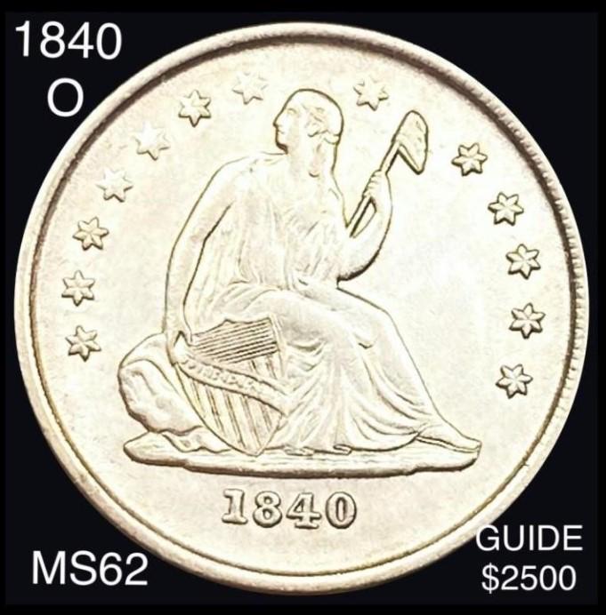 1840-O Seated Liberty Quarter UNCIRCULATED (1 of 3)