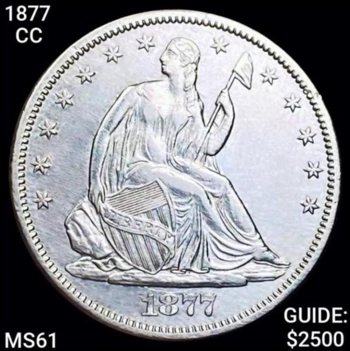 1877-CC Seated Liberty Half Dollar UNCIRCULATED (1 of 2)
