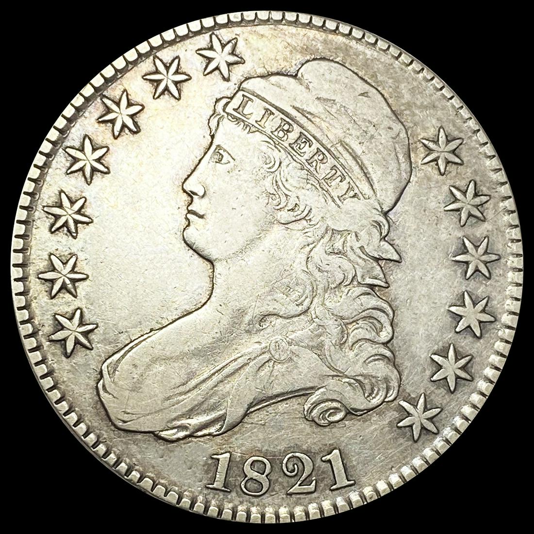 1821 Capped Bust Half Dollar LIGHTLY CIRCULATED (1 of 2)