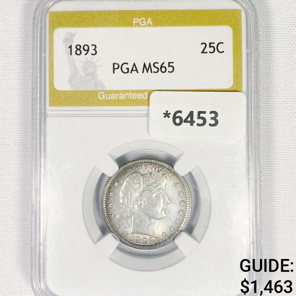 1893 Barber Quarter PGA-MS65 (1 of 2)