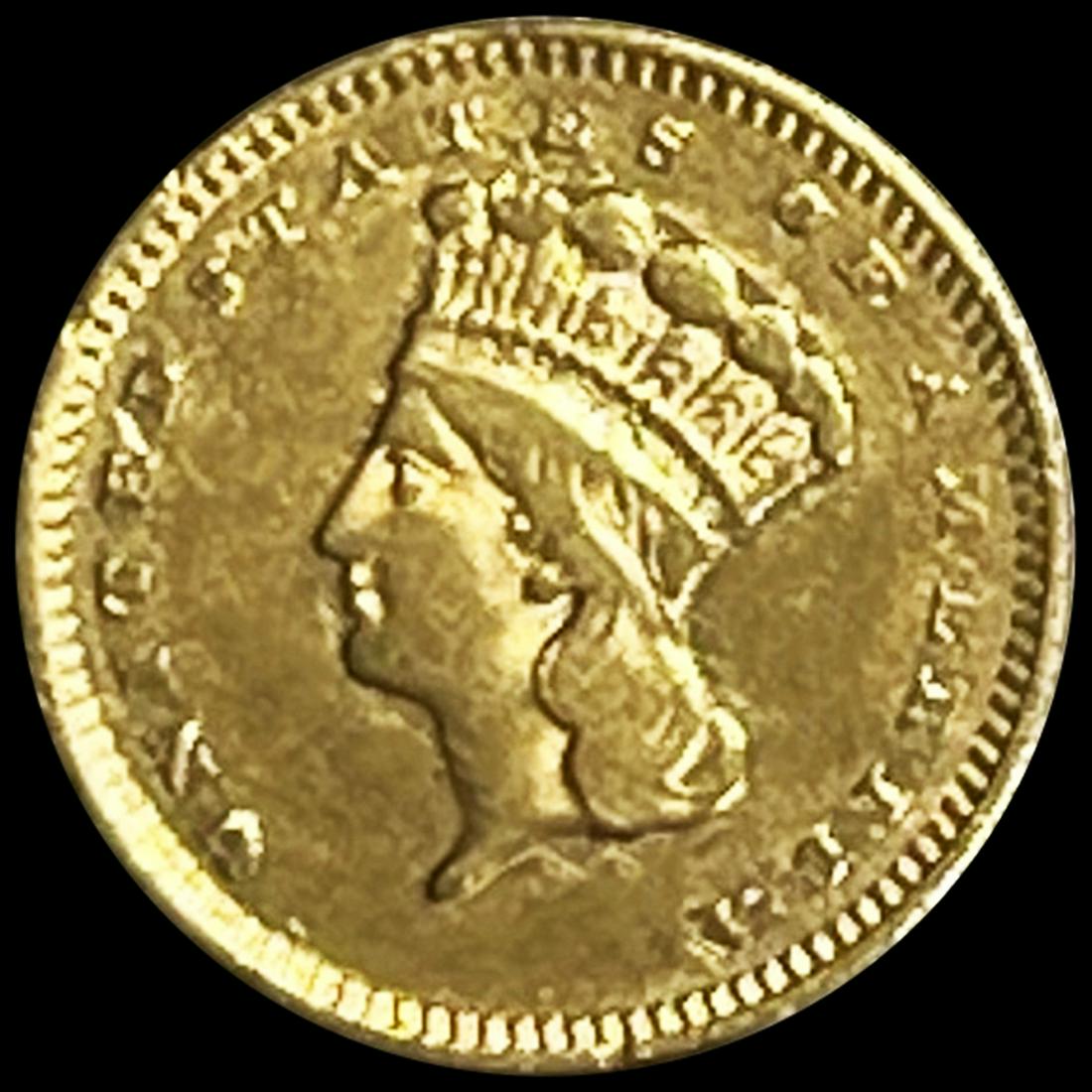 1858-S Rare Gold Dollar ABOUT UNCIRCULATED (1 of 2)