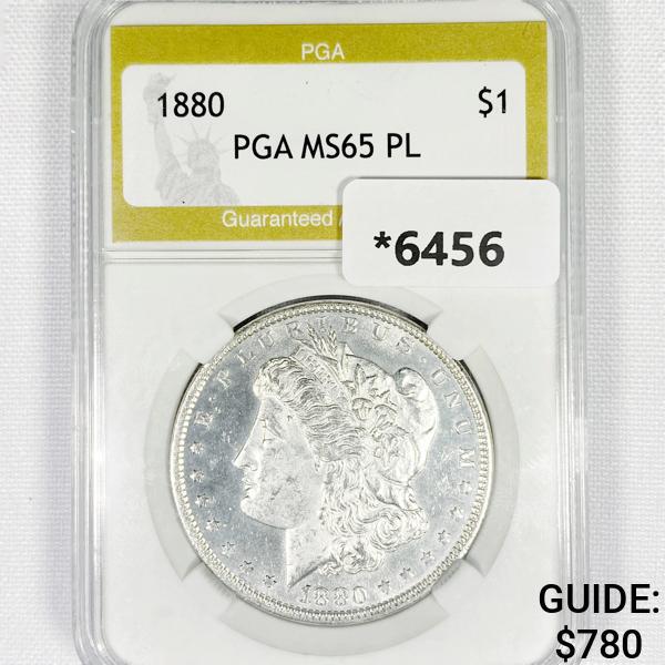 1880 Morgan Silver Dollar PGA-MS65 PL (1 of 2)