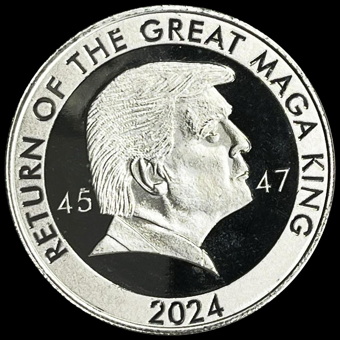 Maga Trump 1oz Silver Coin GEM PROOF (1 of 2)