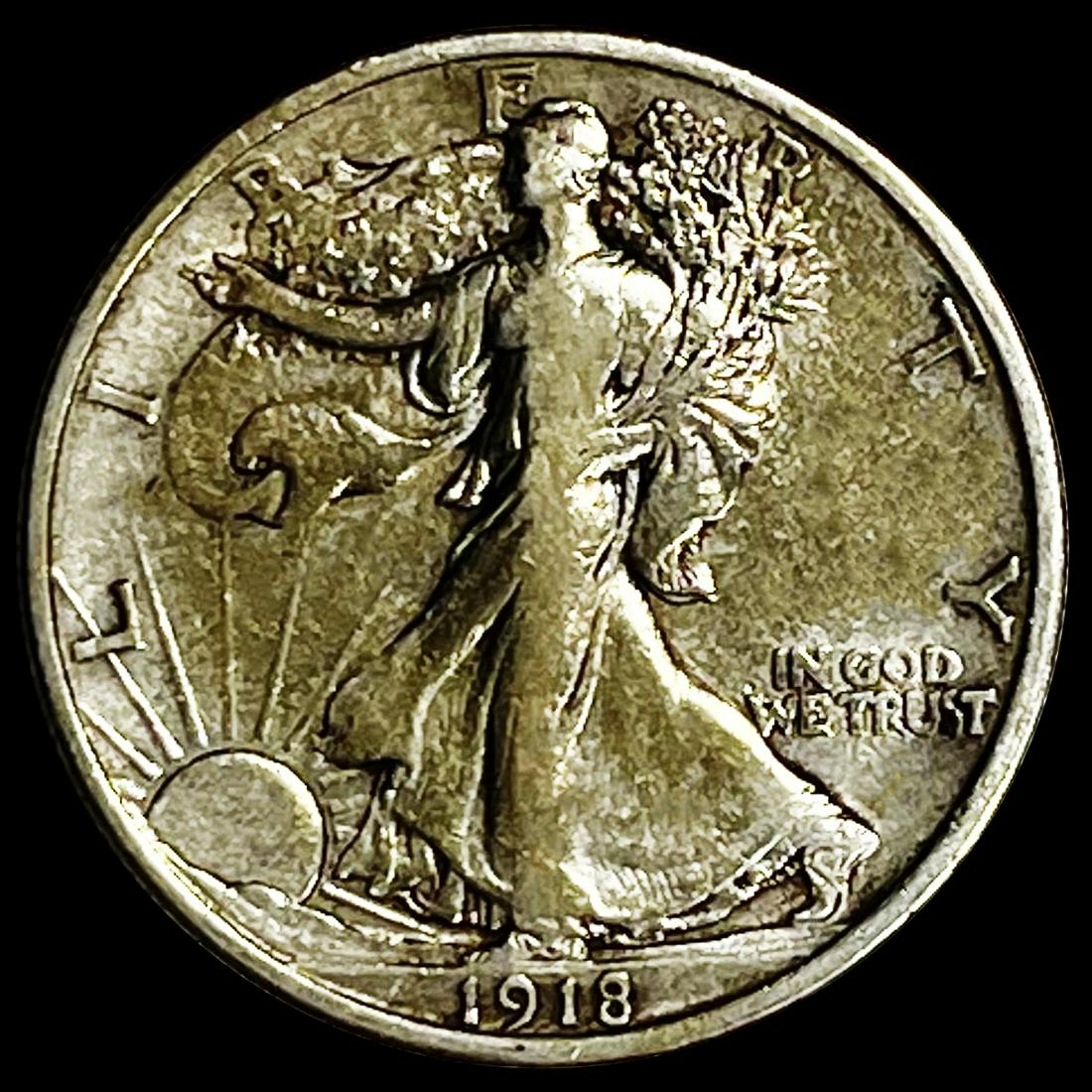 1918 Walking Liberty Half Dollar LIGHTLY CIRC (1 of 2)