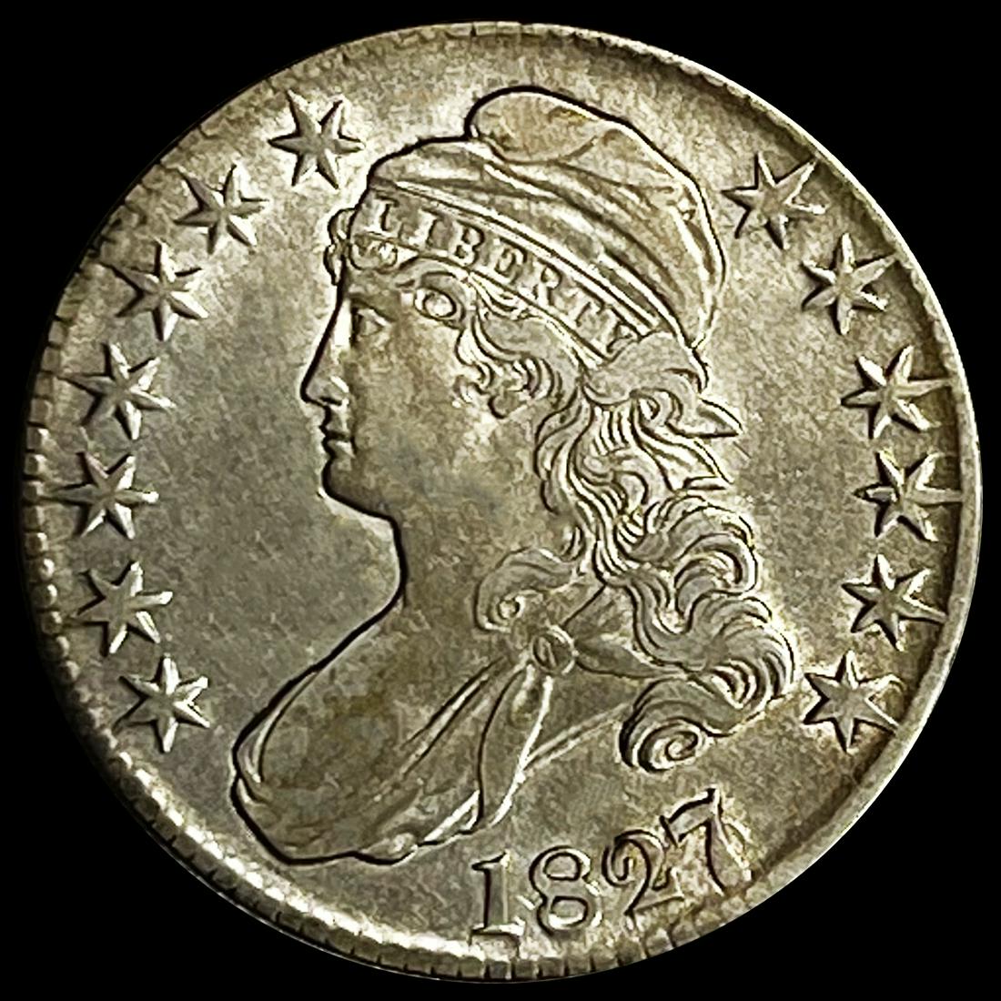 1827/27 Capped Bust Half Dollar LIGHTLY (1 of 2)