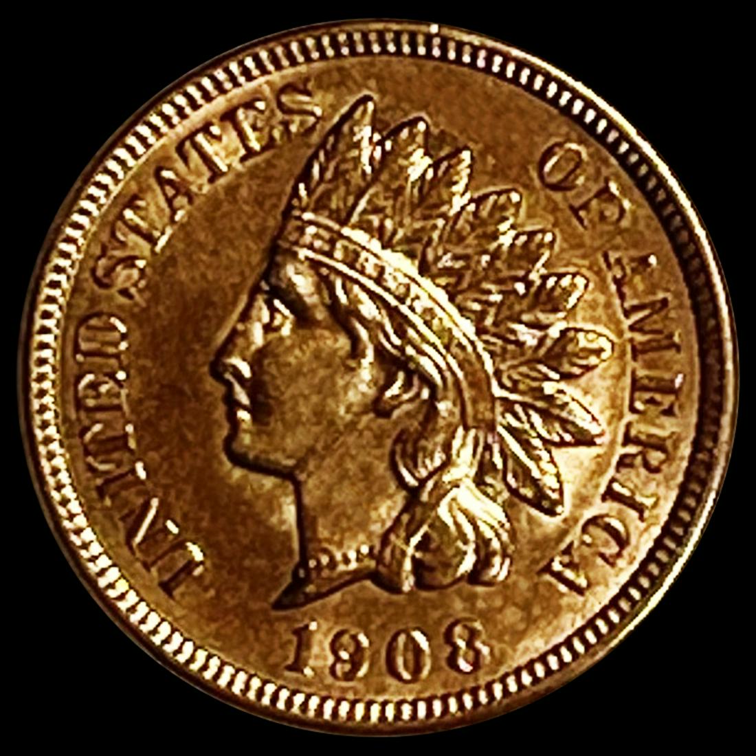 1908-S RD Indian Head Cent UNCIRCULATED (1 of 2)