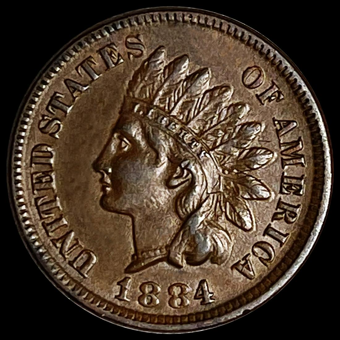 1884 Indian Head Cent CLOSELY UNCIRCULATED (1 of 2)