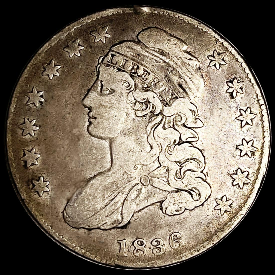 1836 Capped Bust Half Dollar NICELY CIRCULATED (1 of 2)
