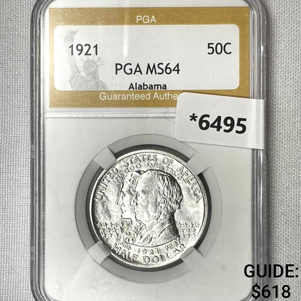1921 Alabama Half Dollar PGA-MS64 (1 of 2)