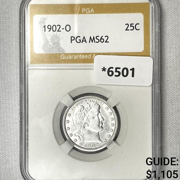 1902-O Barber Quarter PGA-MS62 (1 of 2)