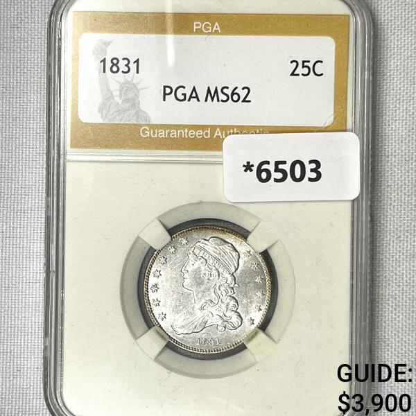 1831 Capped Bust Quarter PGA-MS62 (1 of 2)