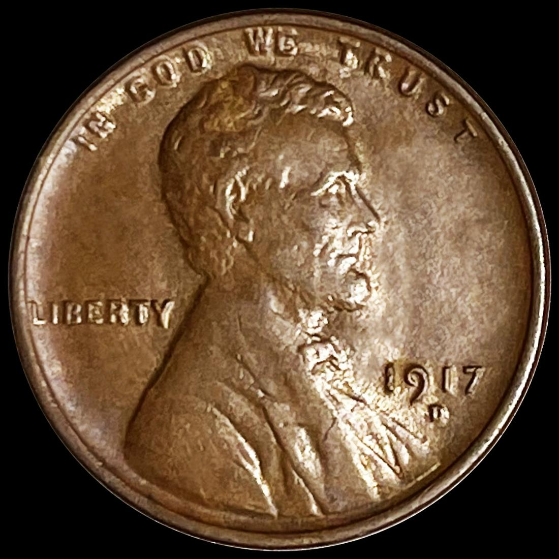 1917-D Wheat Cent NEARLY UNCIRCULATED (1 of 2)
