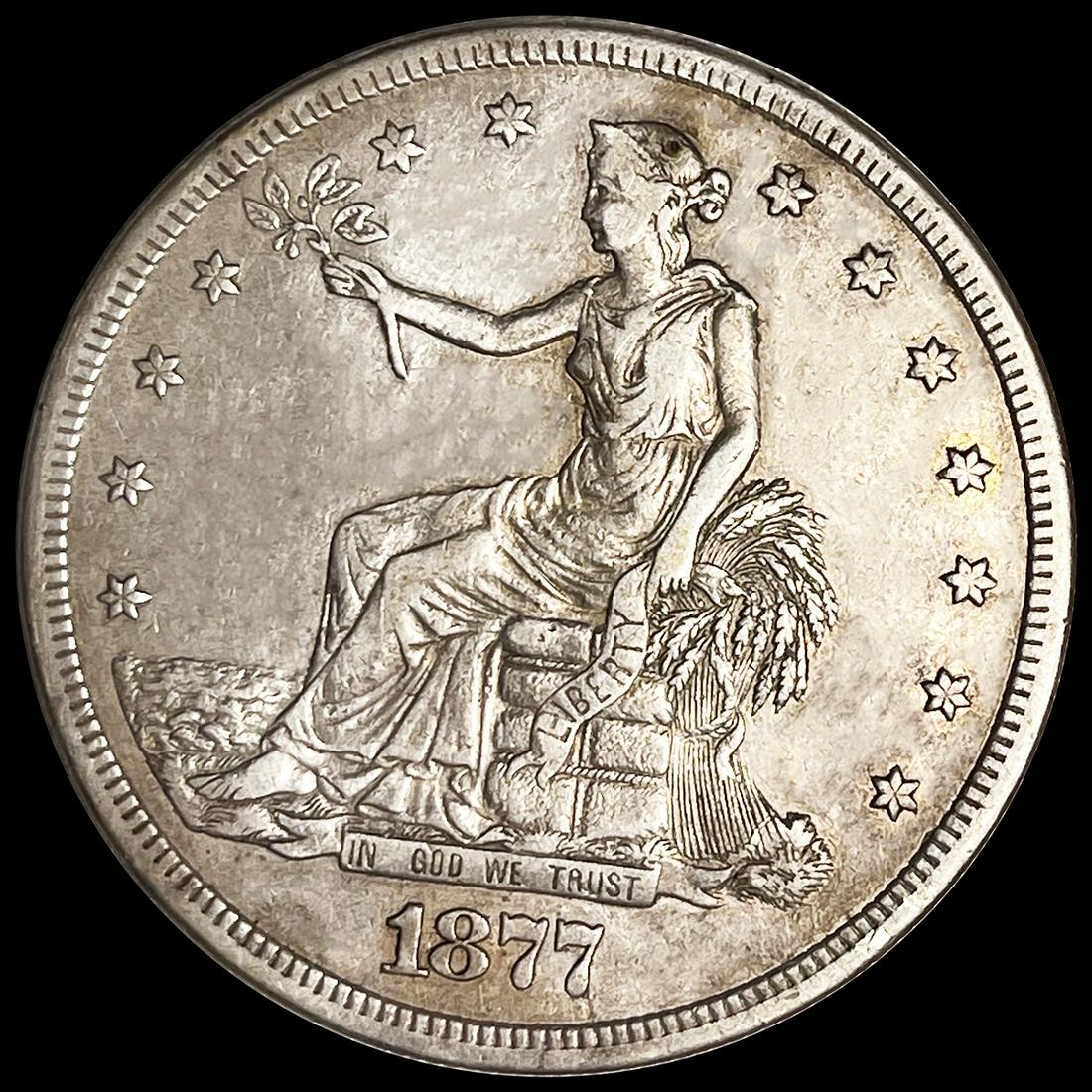 1877-S Silver Trade Dollar NEARLY UNCIRCULATED (1 of 2)