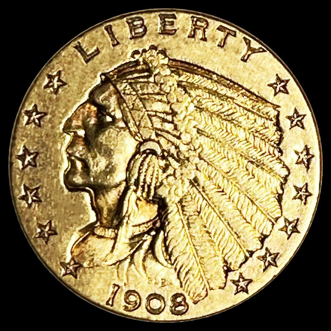 1908 $2.50 Gold Quarter Eagle CLOSELY (1 of 2)