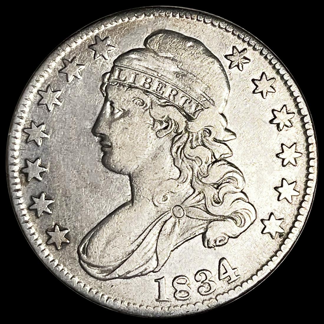 1834 Capped Bust Half Dollar LIGHTLY CIRCULATED (1 of 2)