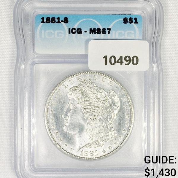 1881-S Morgan Silver Dollar ICG-MS67 (1 of 2)