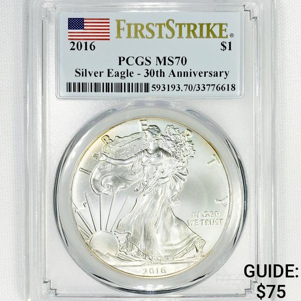 2016 Silver Eagle PCGS-MS70 (1 of 2)