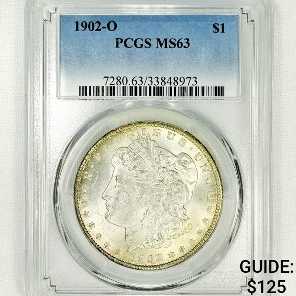 1902-O Morgan Silver Dollar PCGS-MS63 (1 of 2)