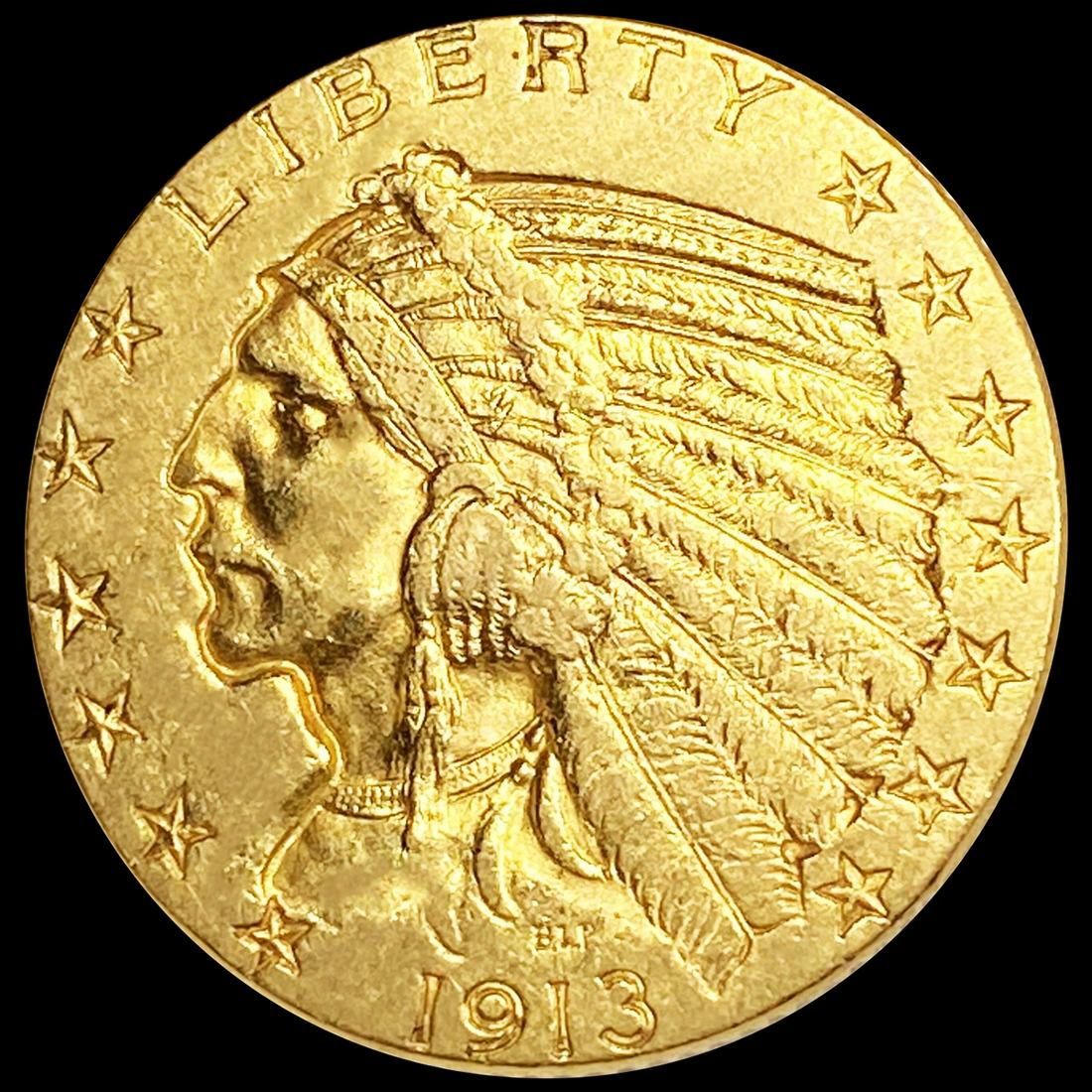 1913 $5 Gold Half Eagle CLOSELY UNCIRCULATED (1 of 2)