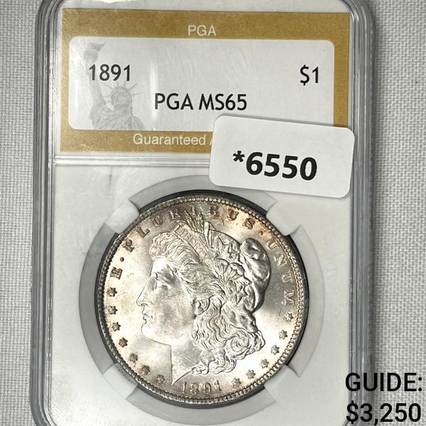 1891 Morgan Silver Dollar PGA-MS65 (1 of 2)