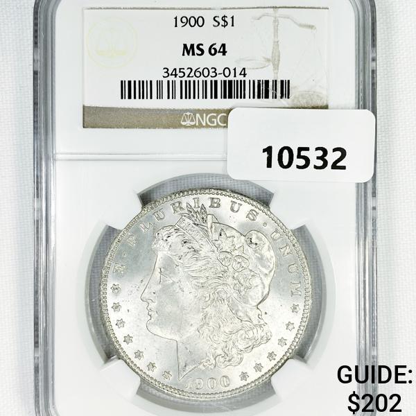 1900 Morgan Silver Dollar NGC-MS64 (1 of 2)