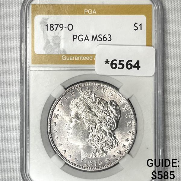 1879-O Morgan Silver Dollar PGA-MS63 (1 of 2)