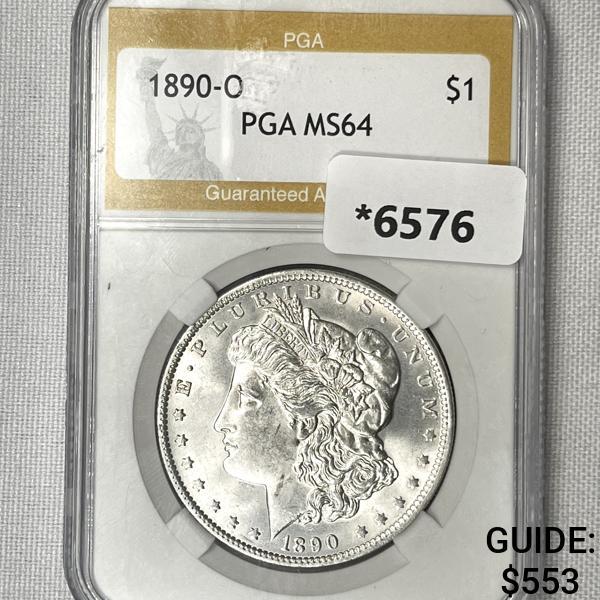 1890-O Morgan Silver Dollar PGA-MS64 (1 of 2)