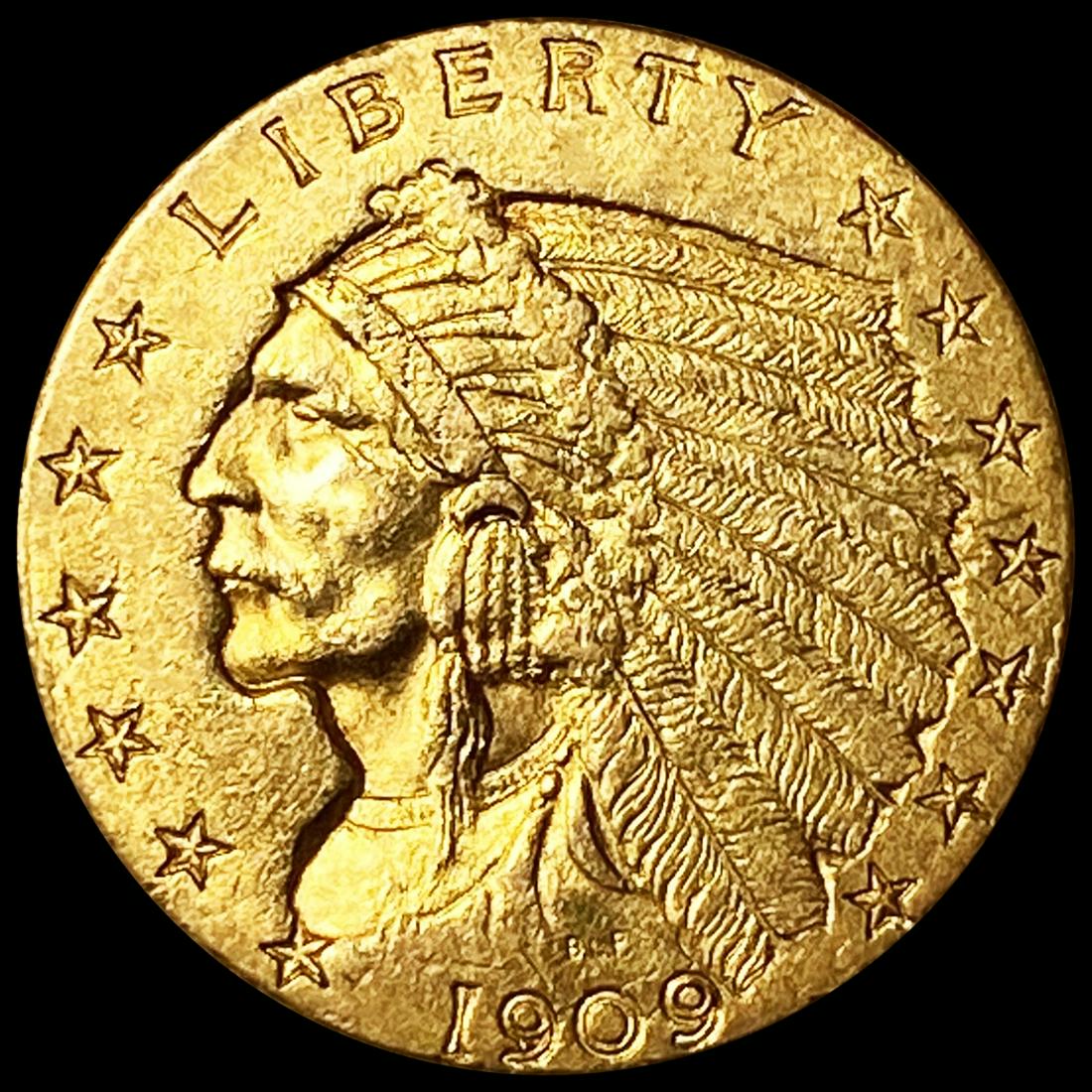 1909 $2.50 Gold Quarter Eagle UNCIRCULATED (1 of 2)
