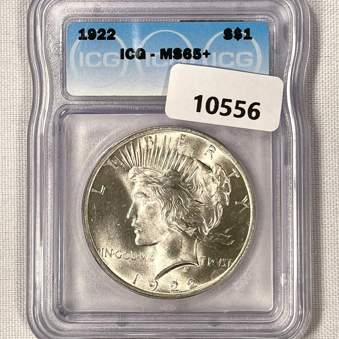 1922 Silver Peace Dollar ICG-MS65+ (1 of 2)
