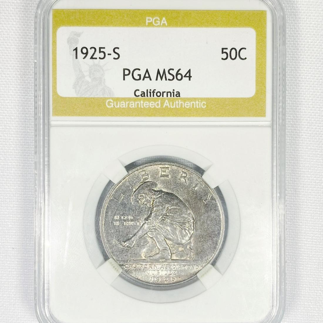 1925-S Jubilee Half Dollar PGA-MS64 (1 of 2)